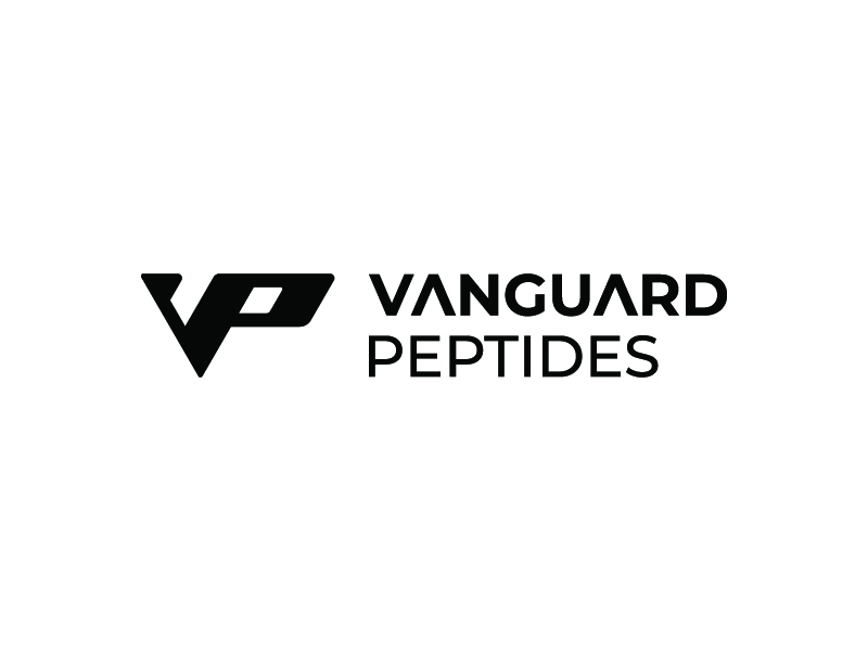 Vanguard Peptides logo design by planoLOGO