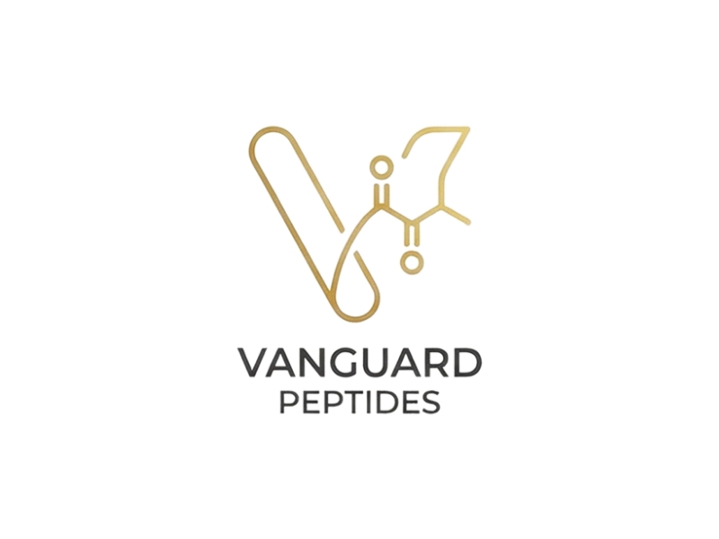 Vanguard Peptides logo design by iffikhan
