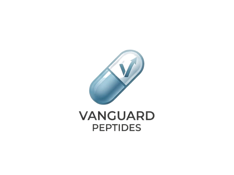 Vanguard Peptides logo design by iffikhan