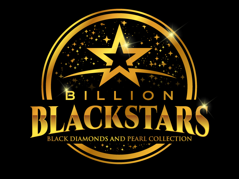 Billion Blackstar Black Diamonds and Pearl Collection logo design by Creativeminds