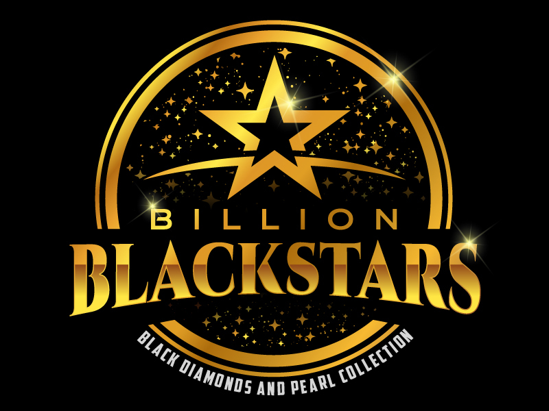 Billion Blackstar Black Diamonds and Pearl Collection logo design by Creativeminds