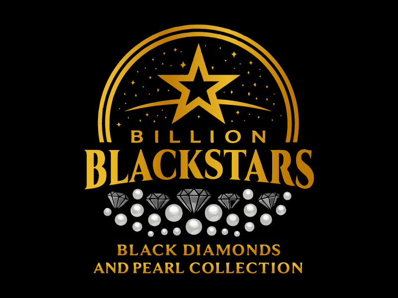 Billion Blackstar Black Diamonds and Pearl Collection logo design by Rahul Biswas