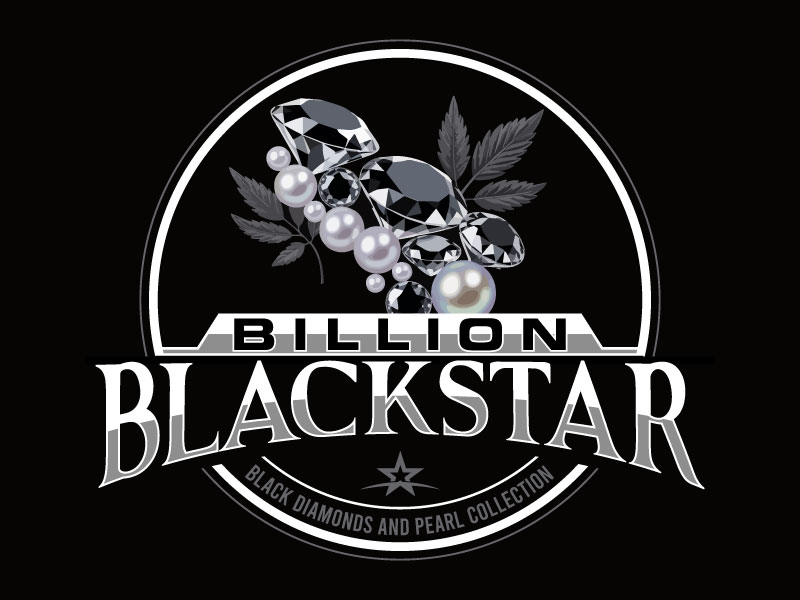 Billion Blackstar Black Diamonds and Pearl Collection logo design by Rahul Biswas