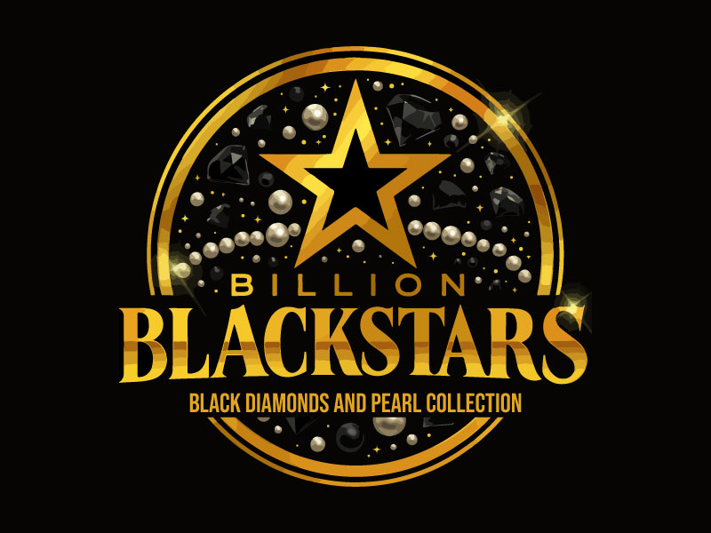 Billion Blackstar Black Diamonds and Pearl Collection logo design by Rahul Biswas
