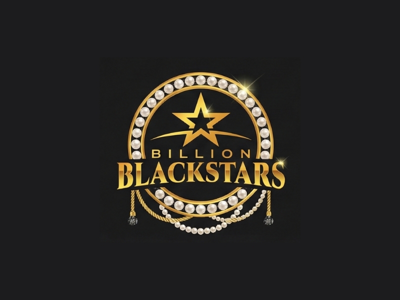 Billion Blackstar Black Diamonds and Pearl Collection logo design by iffikhan