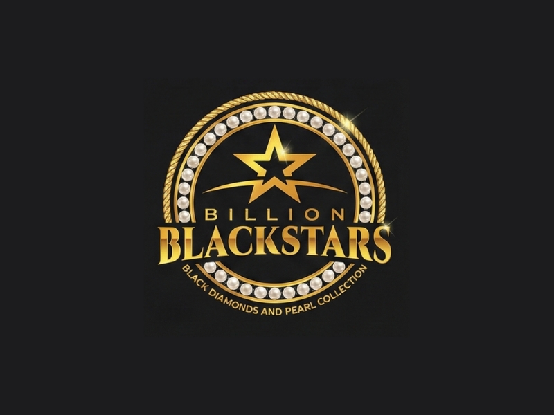 Billion Blackstar Black Diamonds and Pearl Collection logo design by iffikhan