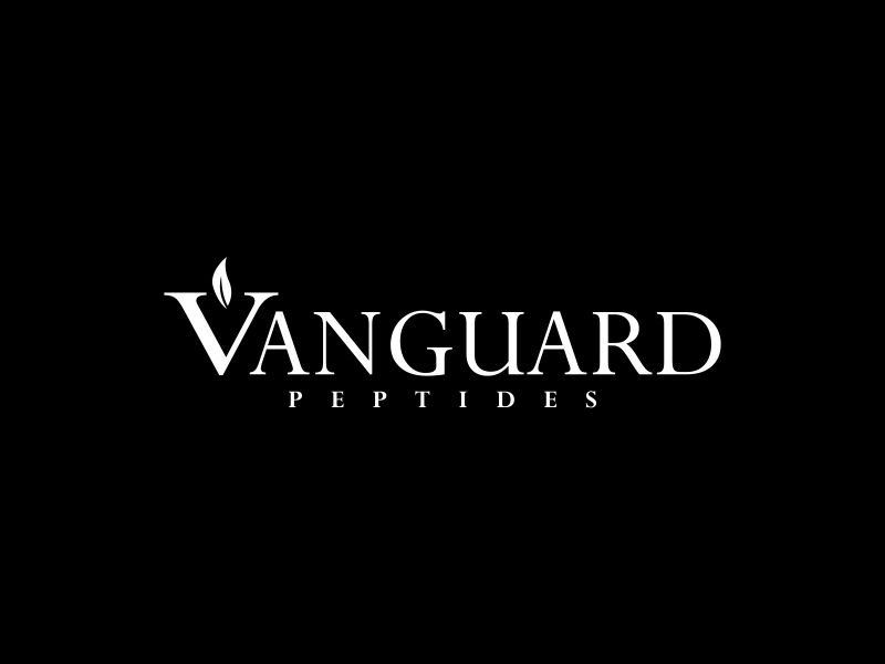 Vanguard Peptides logo design by luckyprasetyo