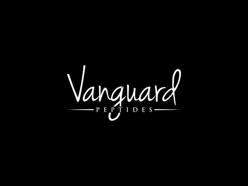 Vanguard Peptides logo design by luckyprasetyo