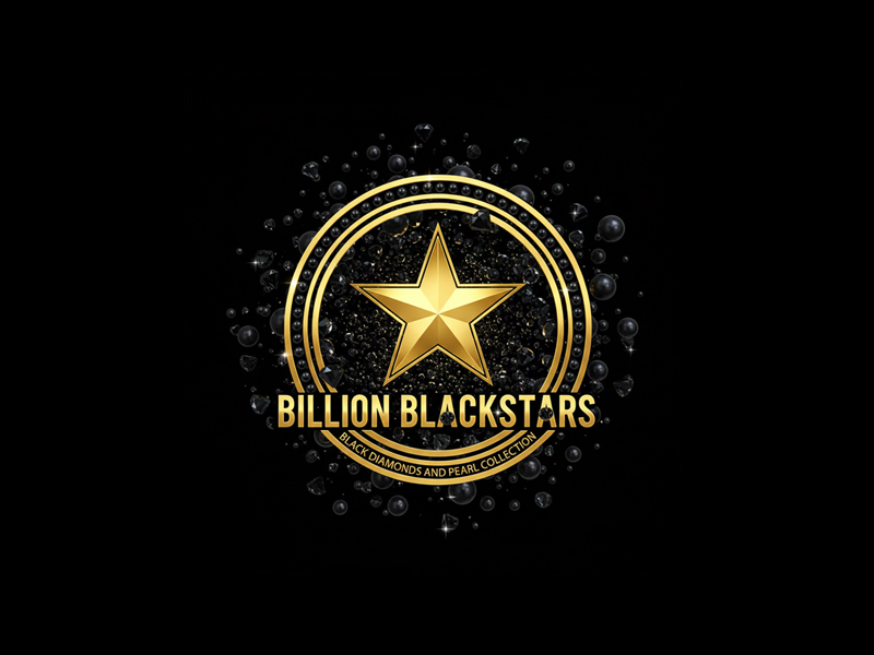 Billion Blackstar Black Diamonds and Pearl Collection logo design by jandu