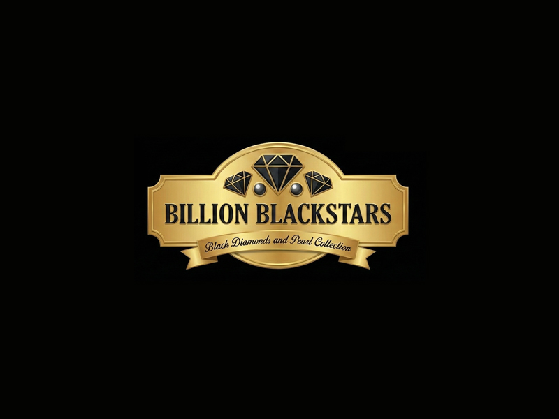 Billion Blackstar Black Diamonds and Pearl Collection logo design by jandu