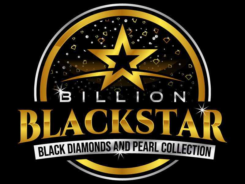 Billion Blackstar Black Diamonds and Pearl Collection logo design by subrata