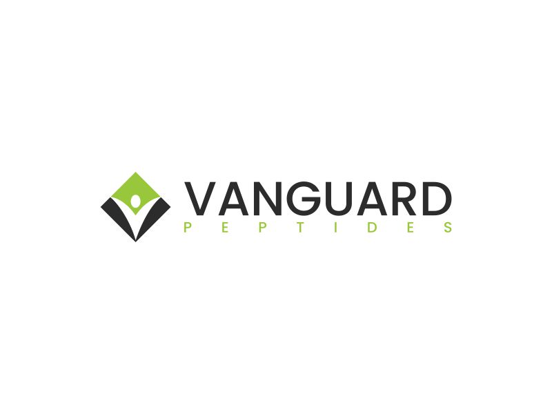 Vanguard Peptides logo design by luckyprasetyo