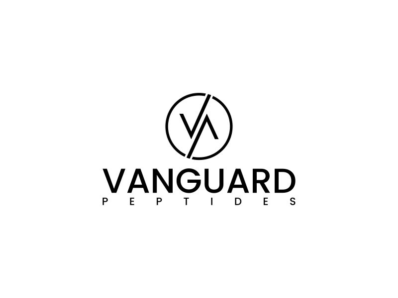 Vanguard Peptides logo design by luckyprasetyo