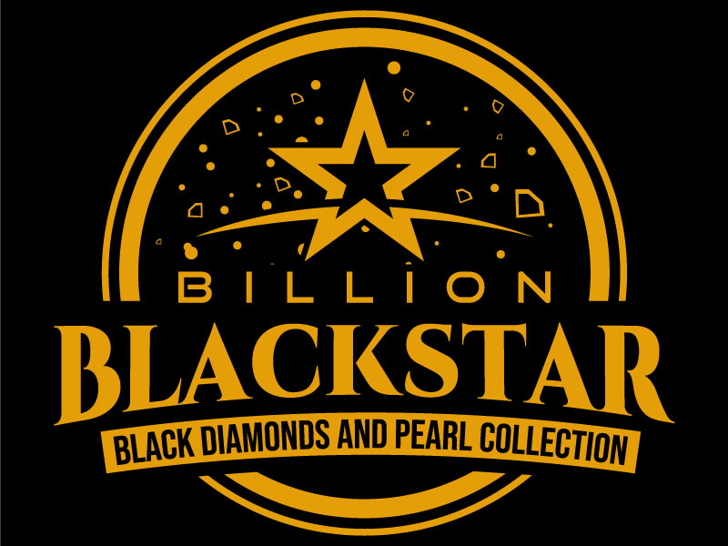 Billion Blackstar Black Diamonds and Pearl Collection logo design by subrata