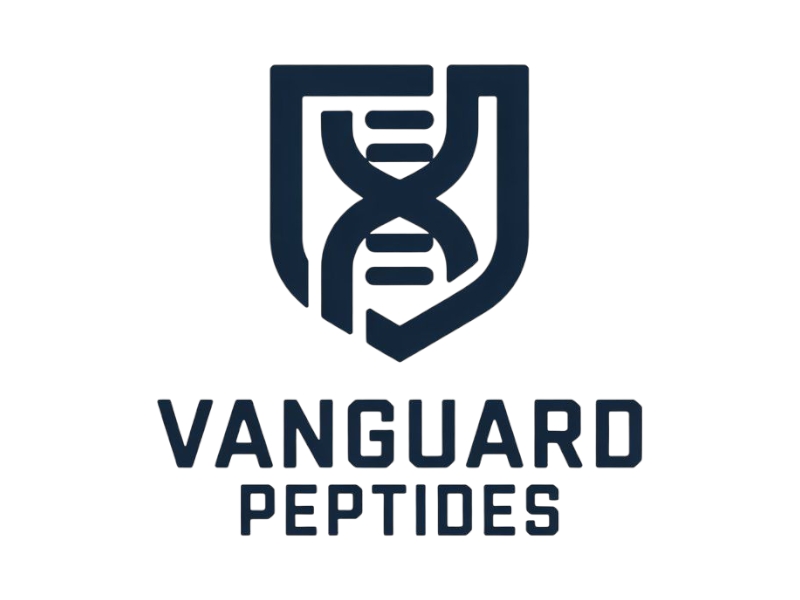 Vanguard Peptides logo design by Nai