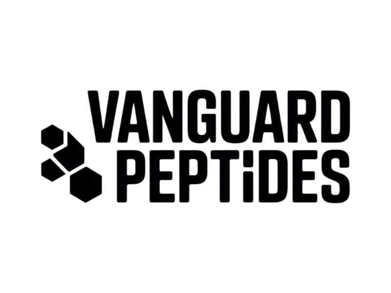 Vanguard Peptides logo design by Nai
