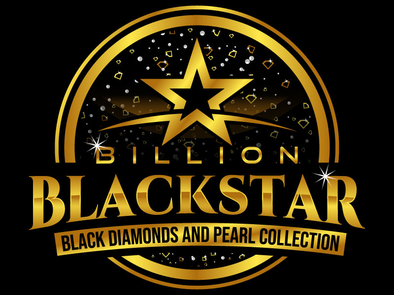 Billion Blackstar Black Diamonds and Pearl Collection logo design by subrata