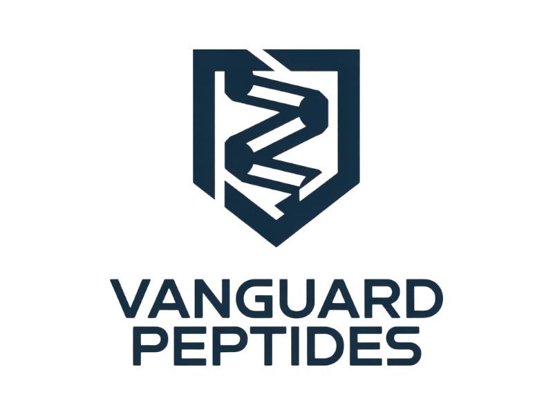 Vanguard Peptides logo design by Nai