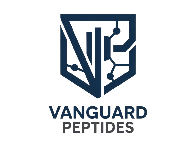 Vanguard Peptides logo design by Nai