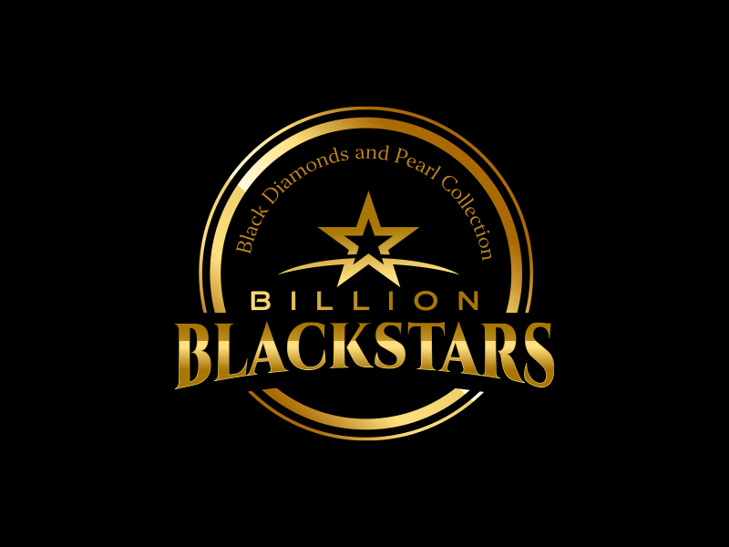 Billion Blackstar Black Diamonds and Pearl Collection logo design by keylogo