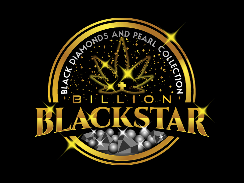 Billion Blackstar Black Diamonds and Pearl Collection logo design by DreamLogoDesign
