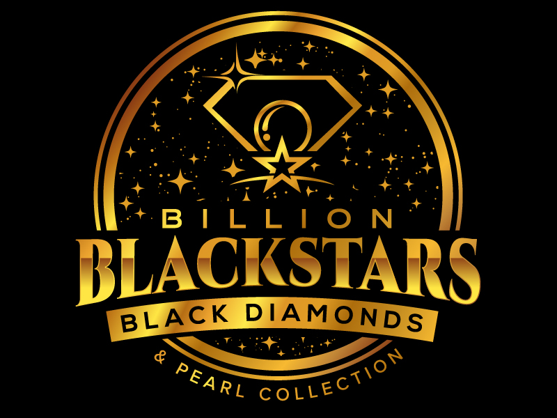 Billion Blackstar Black Diamonds and Pearl Collection logo design by jaize