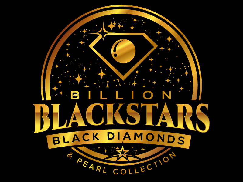 Billion Blackstar Black Diamonds and Pearl Collection logo design by jaize