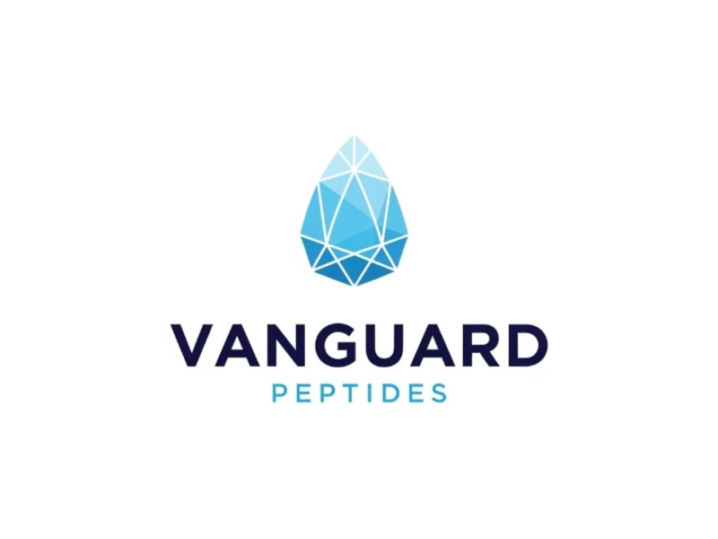 Vanguard Peptides logo design by cwrproject