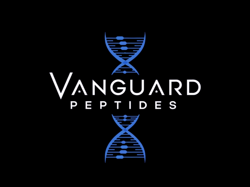 Vanguard Peptides logo design by Queen D