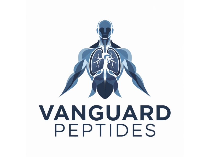 Vanguard Peptides logo design by Charii