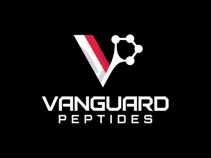 Vanguard Peptides logo design by Charii