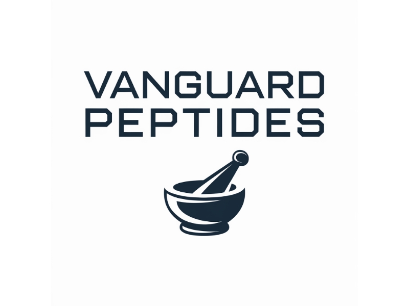 Vanguard Peptides logo design by Charii