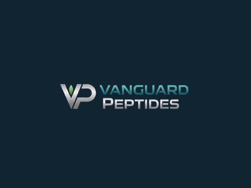 Vanguard Peptides logo design by Michael Luutu