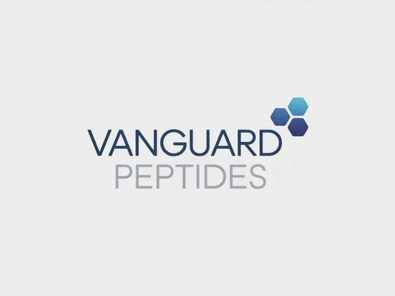 Vanguard Peptides logo design by Michael Luutu