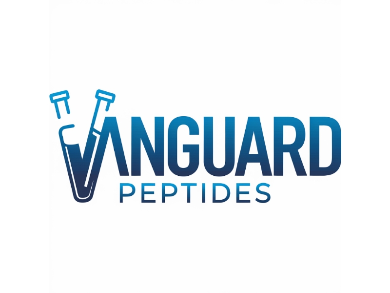 Vanguard Peptides logo design by D_king