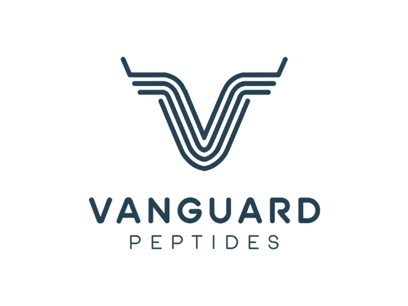 Vanguard Peptides logo design by D_king