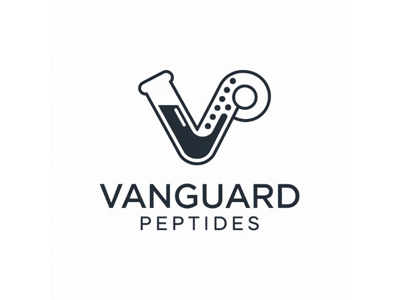 Vanguard Peptides logo design by D_king