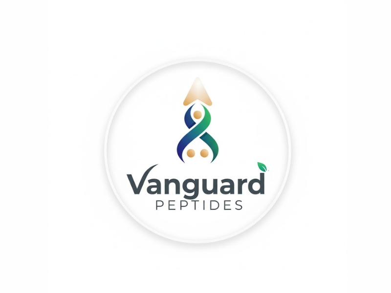 Vanguard Peptides logo design by Michael Luutu