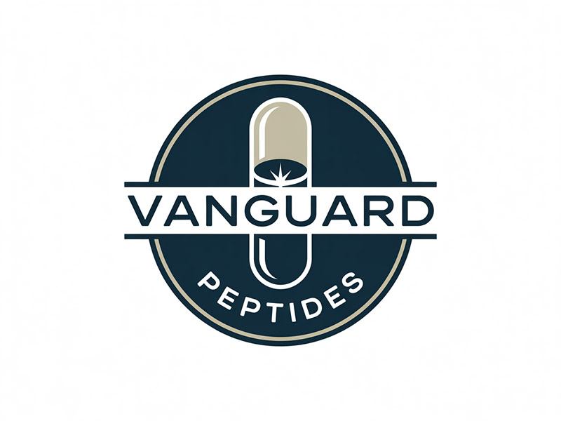 Vanguard Peptides logo design by IamSoya