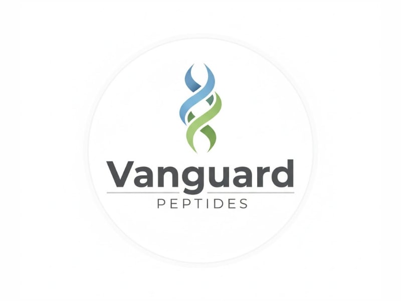 Vanguard Peptides logo design by Michael Luutu