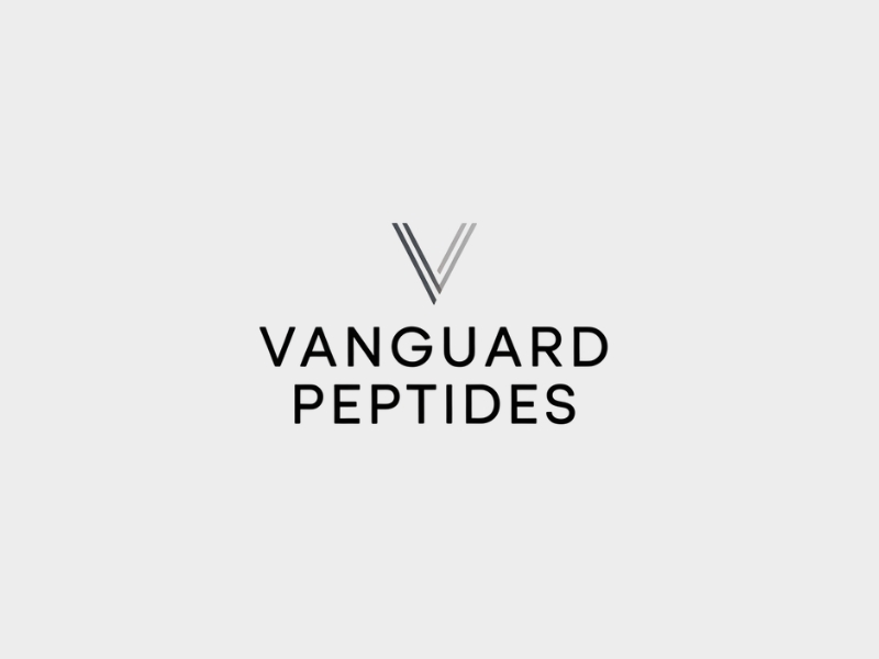 Vanguard Peptides logo design by Michael Luutu