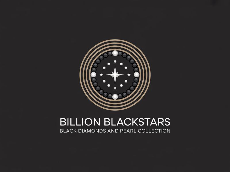 Billion Blackstar Black Diamonds and Pearl Collection logo design by Paradiseg