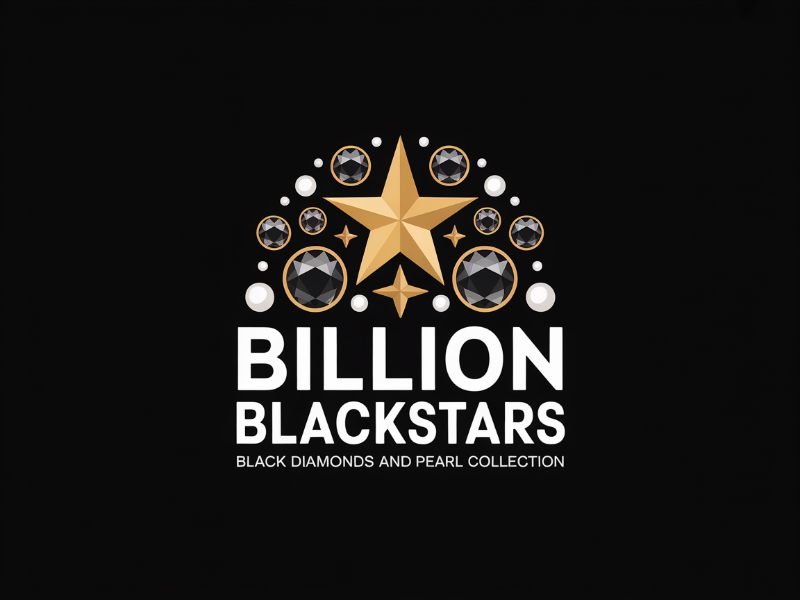 Billion Blackstar Black Diamonds and Pearl Collection logo design by Paradiseg