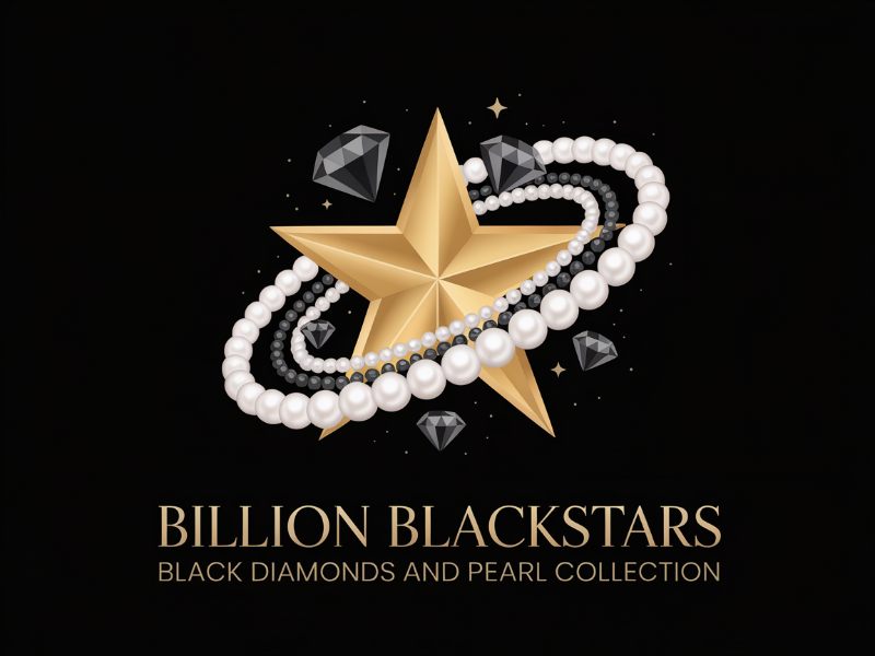 Billion Blackstar Black Diamonds and Pearl Collection logo design by Paradiseg