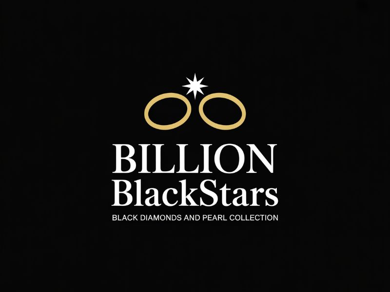 Billion Blackstar Black Diamonds and Pearl Collection logo design by Paradiseg