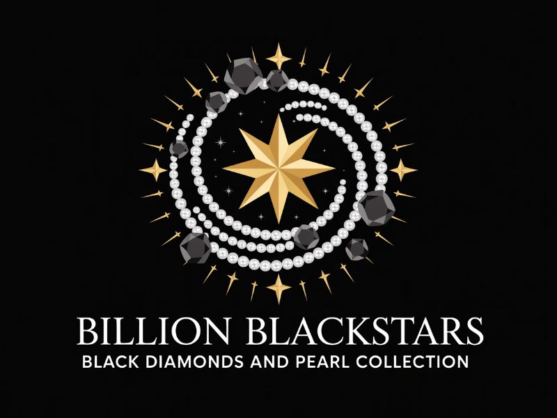 Billion Blackstar Black Diamonds and Pearl Collection logo design by Paradiseg