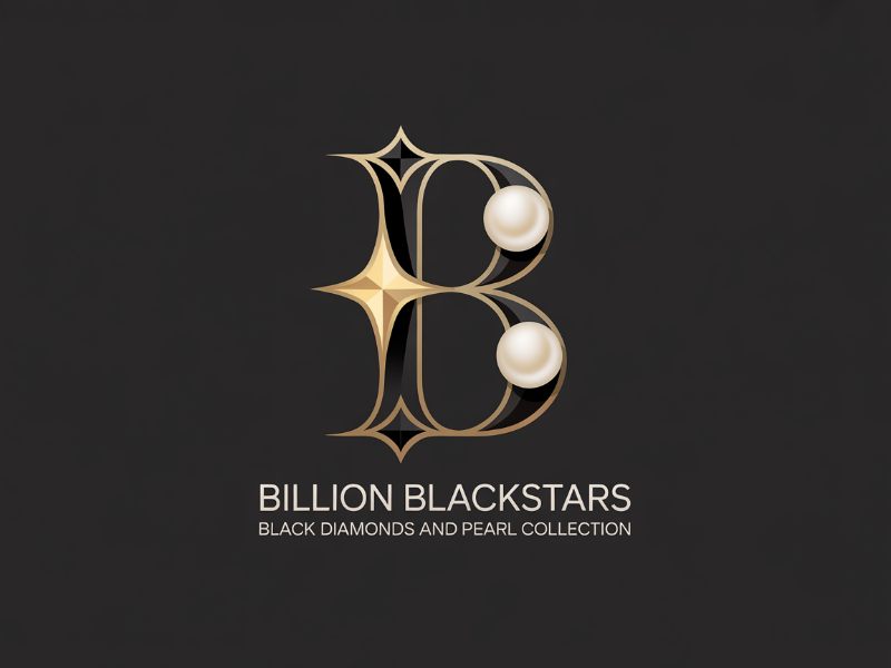 Billion Blackstar Black Diamonds and Pearl Collection logo design by Paradiseg