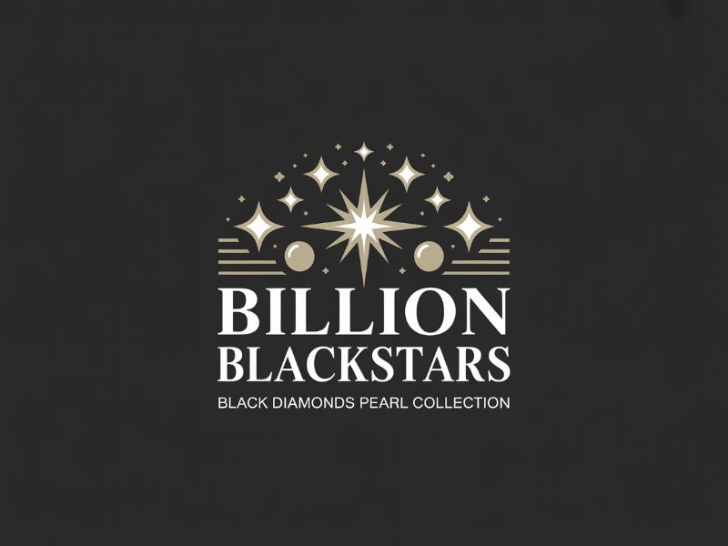 Billion Blackstar Black Diamonds and Pearl Collection logo design by Paradiseg