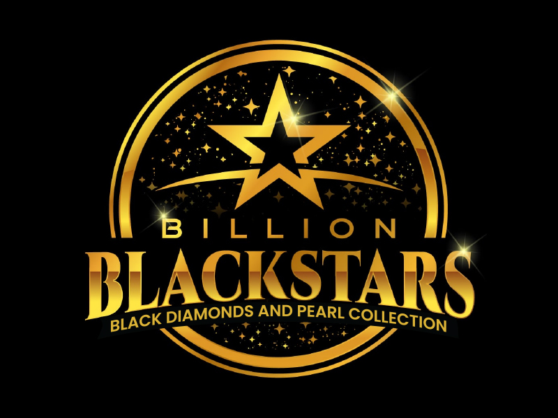 Billion Blackstar Black Diamonds and Pearl Collection logo design by MarkindDesign