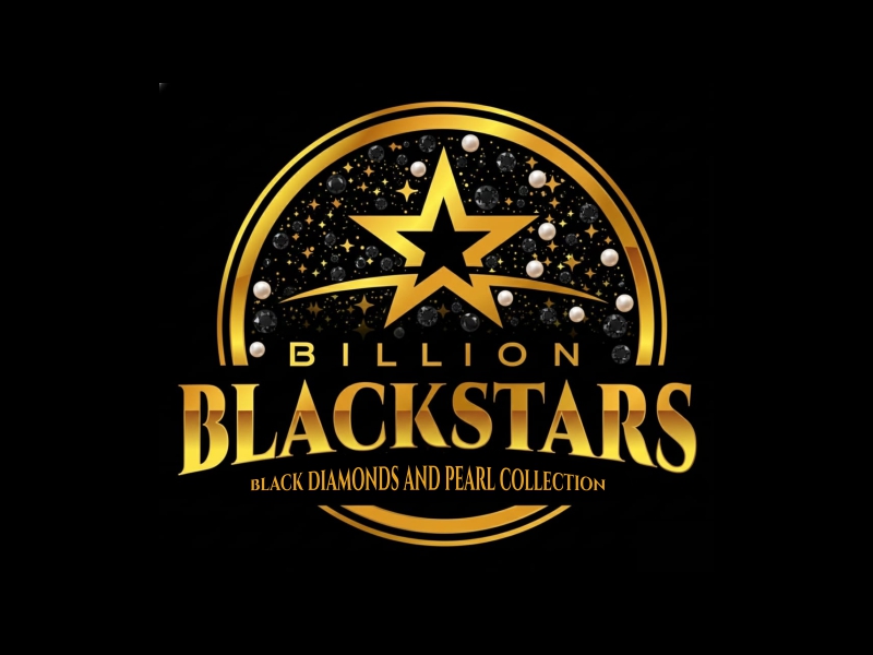 Billion Blackstar Black Diamonds and Pearl Collection logo design by Octavino